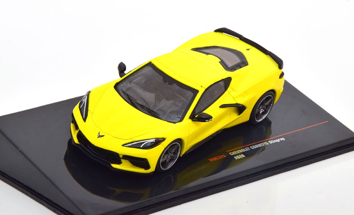 Chevrolet Corvette C8 Stingray 2020 Geel 1-43 Ixo Models