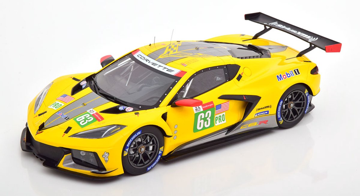 Chevrolet Corvette C8.R No.63, 24Hrs Le Mans 2021 Garcia/Taylor/Catsburg 1-18 Top Speed ( Resin )