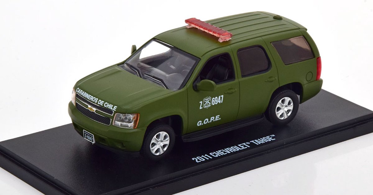 Chevrolet Tahoe Police Chile 2011 Groen 1-43 Greenlight Collectibles