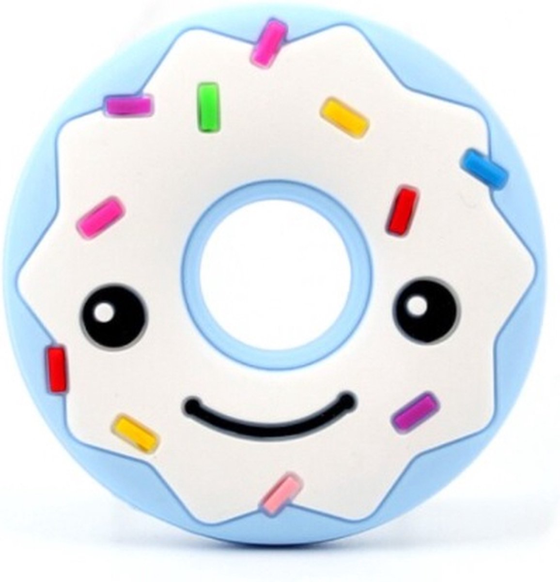 Chewzoo® - Bijtketting – Kauwketting - Happy Donut Sprinkles - Blauw