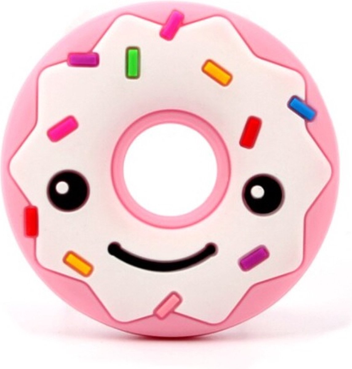 Chewzoo® - Bijtketting – Kauwketting - Happy Donut Sprinkles - Roze