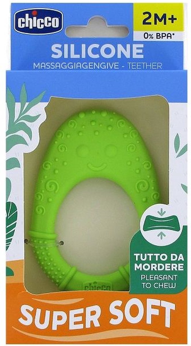 Chicco Supersoft Avocado Bijtring Groen 2m+