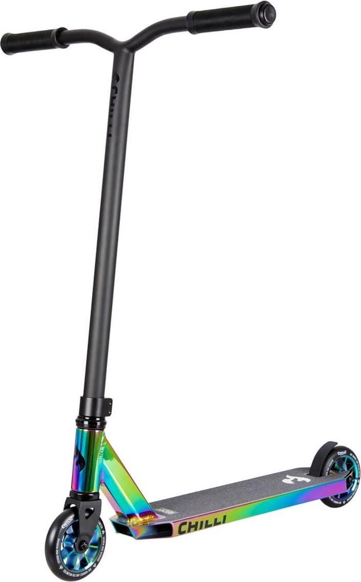 Chilli Pro - Step - Base - Rocky - Stuntstep - Chrome - Vanaf 8 jaar - Beginners - Scooter - 110mm wielen