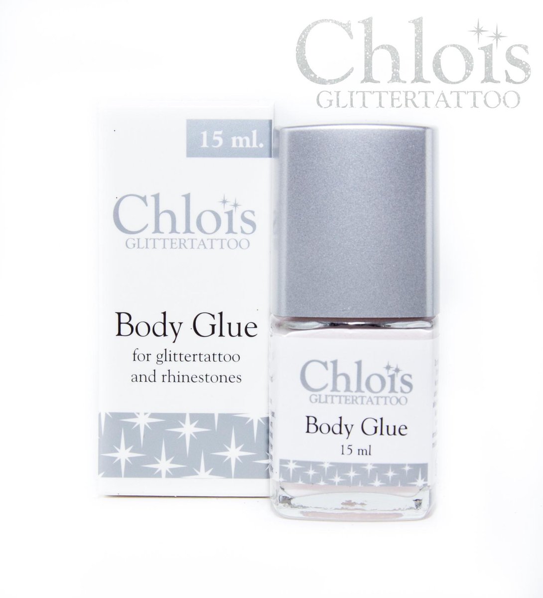 Chloïs Body Glue 15 ml -   - Chloïs Cosmetics - Huidlijm - Nep Tattoo - Fake Tattoo - Kinderen en Volwassenen