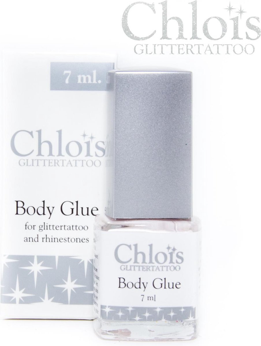 Chloïs Body Glue 7 ml -   - Chloïs Cosmetics - Huidlijm - Nep Tattoo - Fake Tattoo - Kinderen en Volwassenen