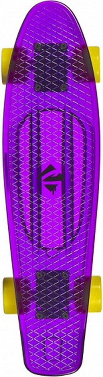 skateboard Juicy Susi Clear Purple 57 cm polypropeen geel