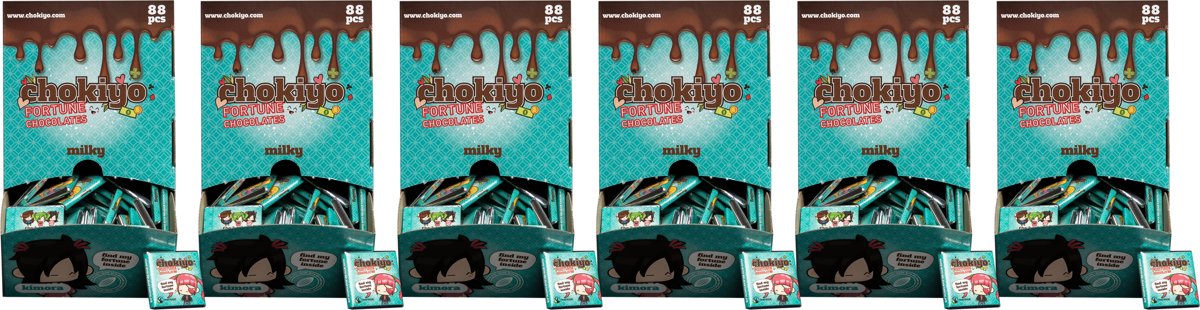 6-pack Chokiyo Milky chocolaatjes