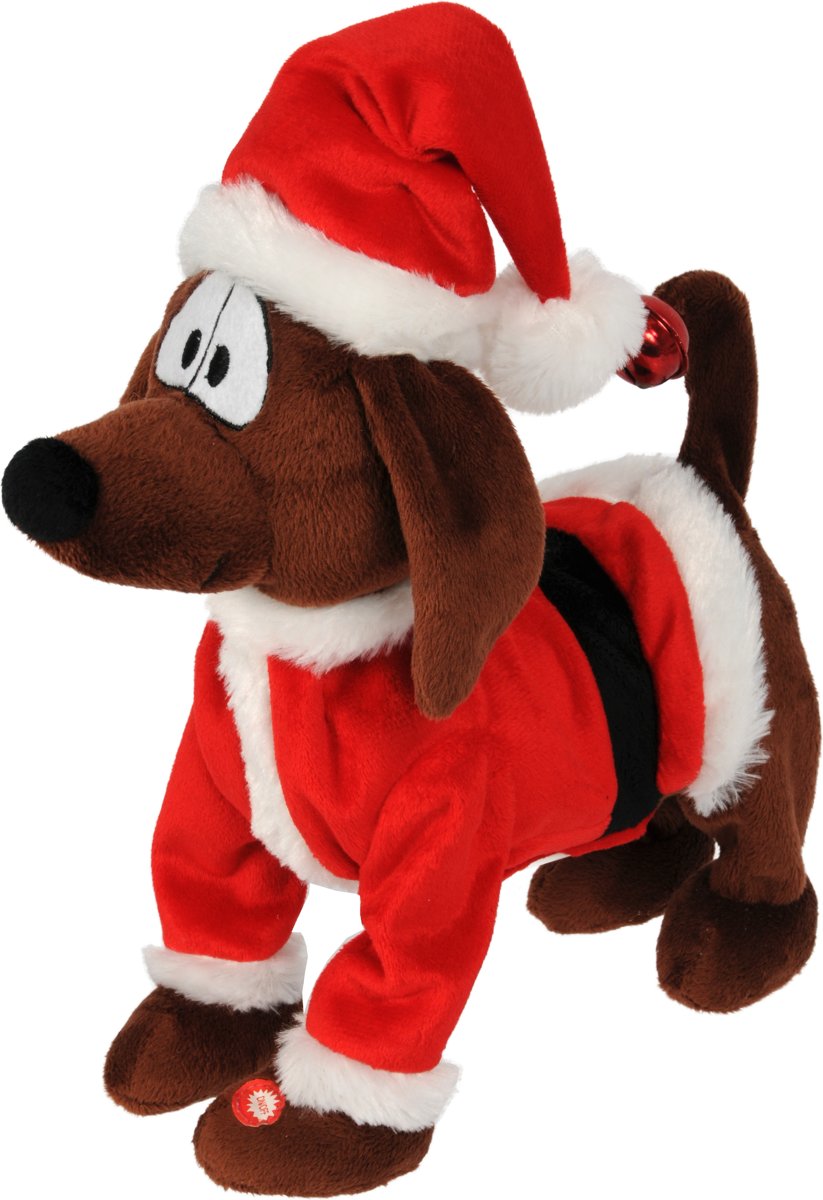 All Ride kerst hond - Zingend & dansend – 26x15x26cm