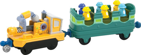 Chuggington Die-cast Trein Trainings Wagonnen met Bladblazer Wagon