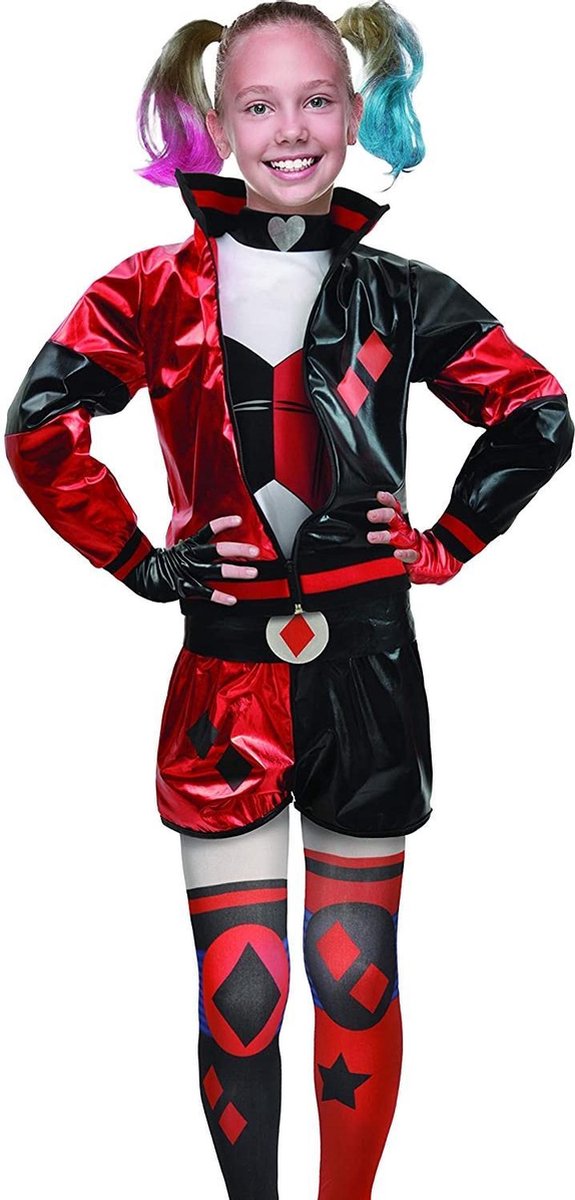 Ciao S.r.l Verkleedkleding Harley Quinn Rood 6-delig 8-10 Jaar