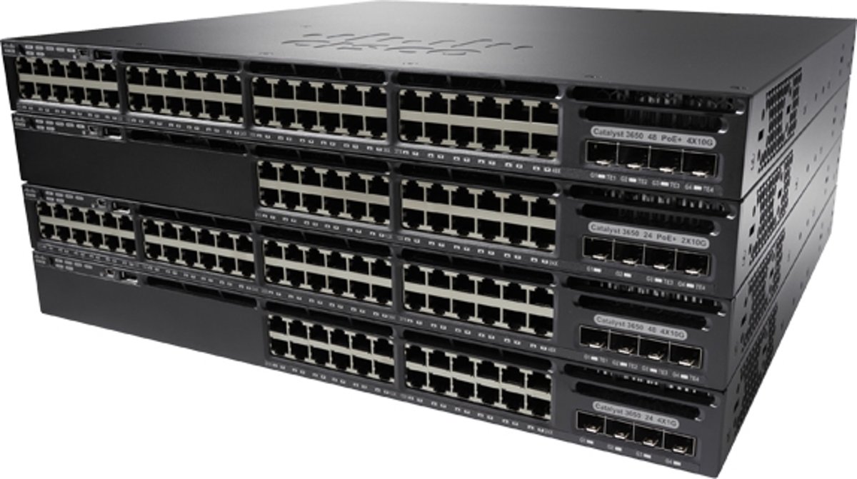 Cisco Catalyst WS-C3650-48TQ-E Managed L3 Gigabit Ethernet (10/100/1000) 1U Zwart netwerk-switch