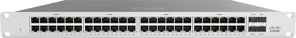 Cisco Meraki MS120-48LP Managed L2 Gigabit Ethernet (10/100/1000) Grijs 1U Power over Ethernet (PoE)