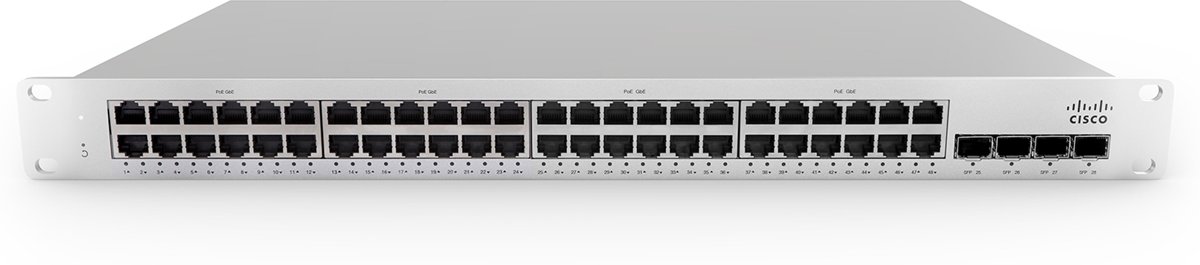 Cisco Meraki MS210-48FP Managed L2 Gigabit Ethernet (10/100/1000) Grijs 1U Power over Ethernet (PoE)