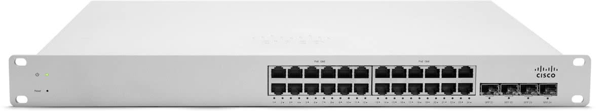 Cisco Meraki MS220-24P Managed network switch L2 Gigabit Ethernet (10/100/1000) Power over Ethernet (PoE) Wit