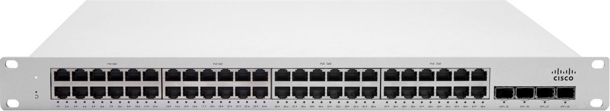 Cisco Meraki MS225-48 Managed L2 Gigabit Ethernet (10/100/1000) Grijs 1U