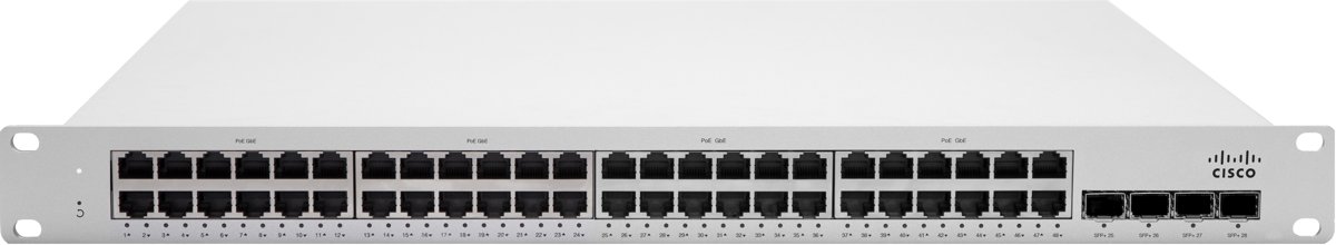 Cisco Meraki MS225-48LP Managed L2 Gigabit Ethernet (10/100/1000) Grijs 1U Power over Ethernet (PoE)