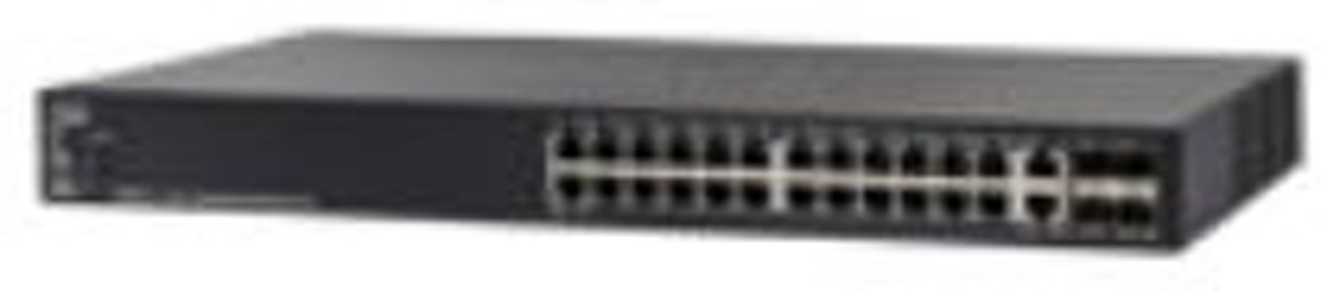 Cisco SF550X-24MP-K9 Managed L3 Fast Ethernet (10/100) Power over Ethernet (PoE) 1U Zwart