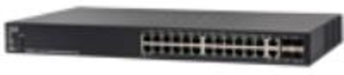 Cisco SF550X-24P-K9 Managed L3 Fast Ethernet (10/100) Power over Ethernet (PoE) 1U Zwart