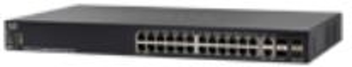 Cisco SG550X-24MP-K9 Managed L3 Gigabit Ethernet (10/100/1000) Power over Ethernet (PoE) 1U Zwart