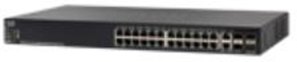 Cisco SG550X-24MPP-K9 Managed L3 Gigabit Ethernet (10/100/1000) Power over Ethernet (PoE) 1U Zwart