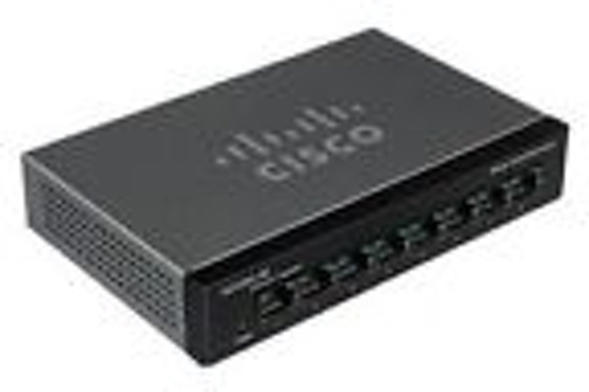 Cisco Small Business SG110D-08 Unmanaged L2 Gigabit Ethernet (10/100/1000) Zwart