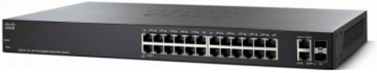 Cisco Small Business SG220-26P Beheerde netwerkswitch L2 Gigabit Ethernet (10/100/1000) Power over Ethernet (PoE) Zwart