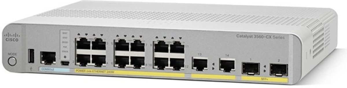 Switch/Cat 3560-CX 12p PoE IP Base