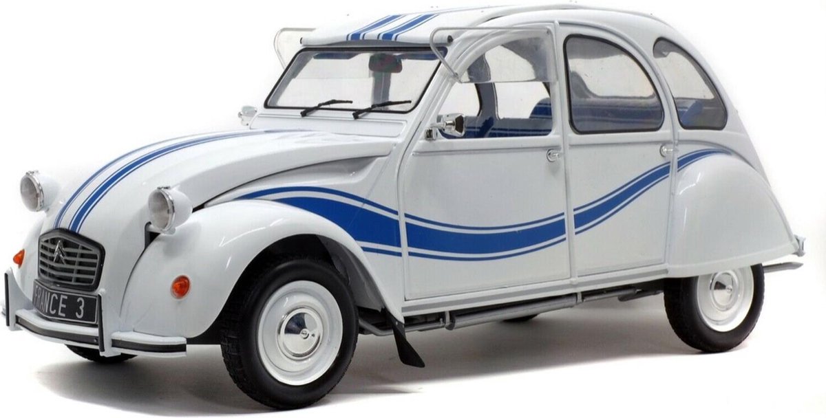 Citroen 2CV France 3 1983 White/Blue