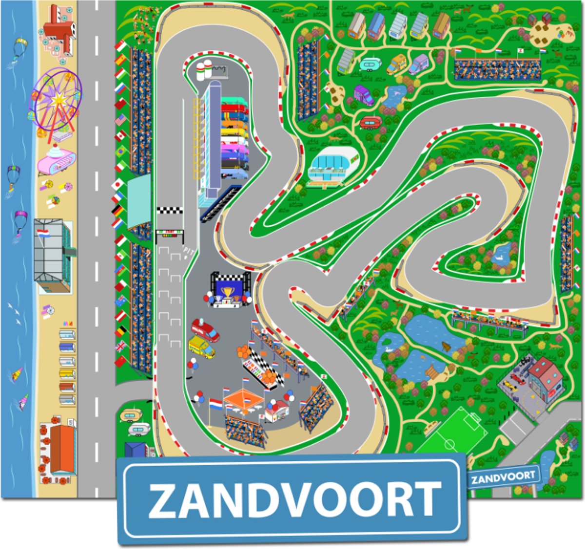 Speelkleed circuit van Zandvoort