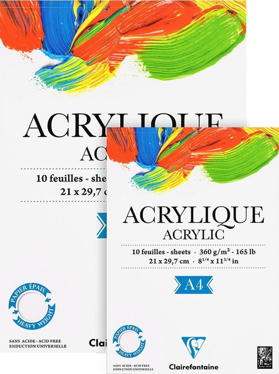  taine Acryl papier 10 vel 360 grams A4