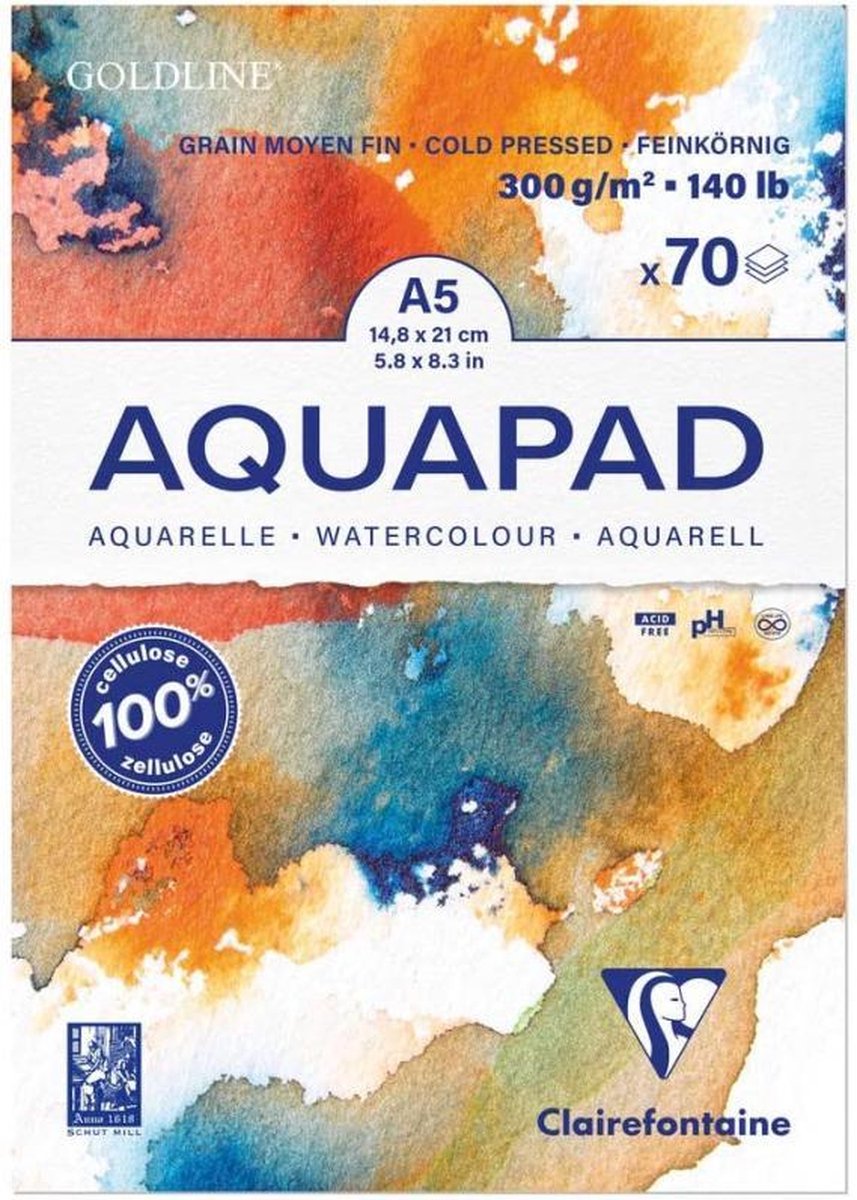 Aquarel Blok Goldline A5 - 70 vel! - 300 gr