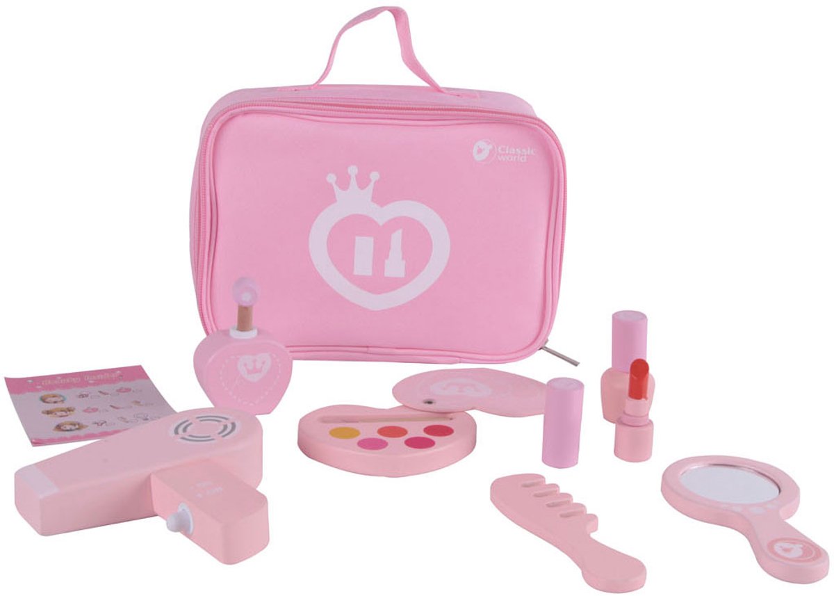   Houten Make-up Set