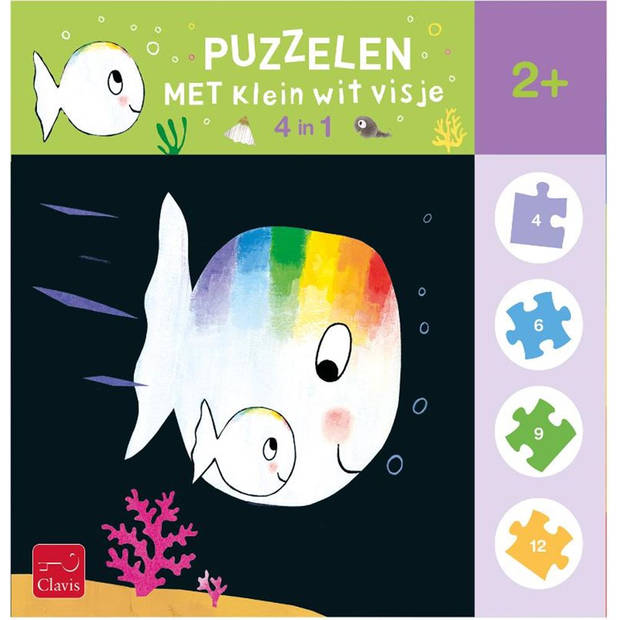 Clavis Puzzelen met Klein wit visje. 2+