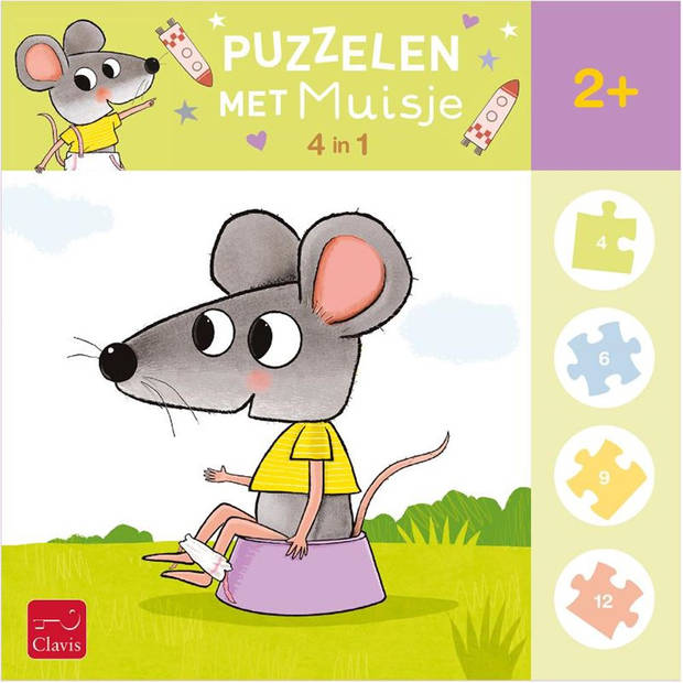 Clavis Puzzelen met Muisje. 2+