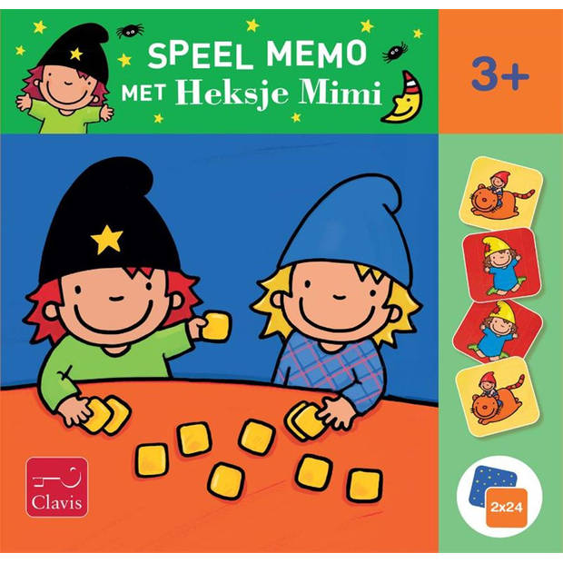 Speel memo met Heksje Mimi. 3+