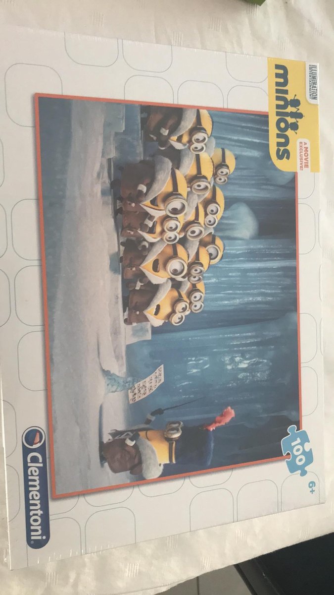 100 delige puzzel van minions  clementoni