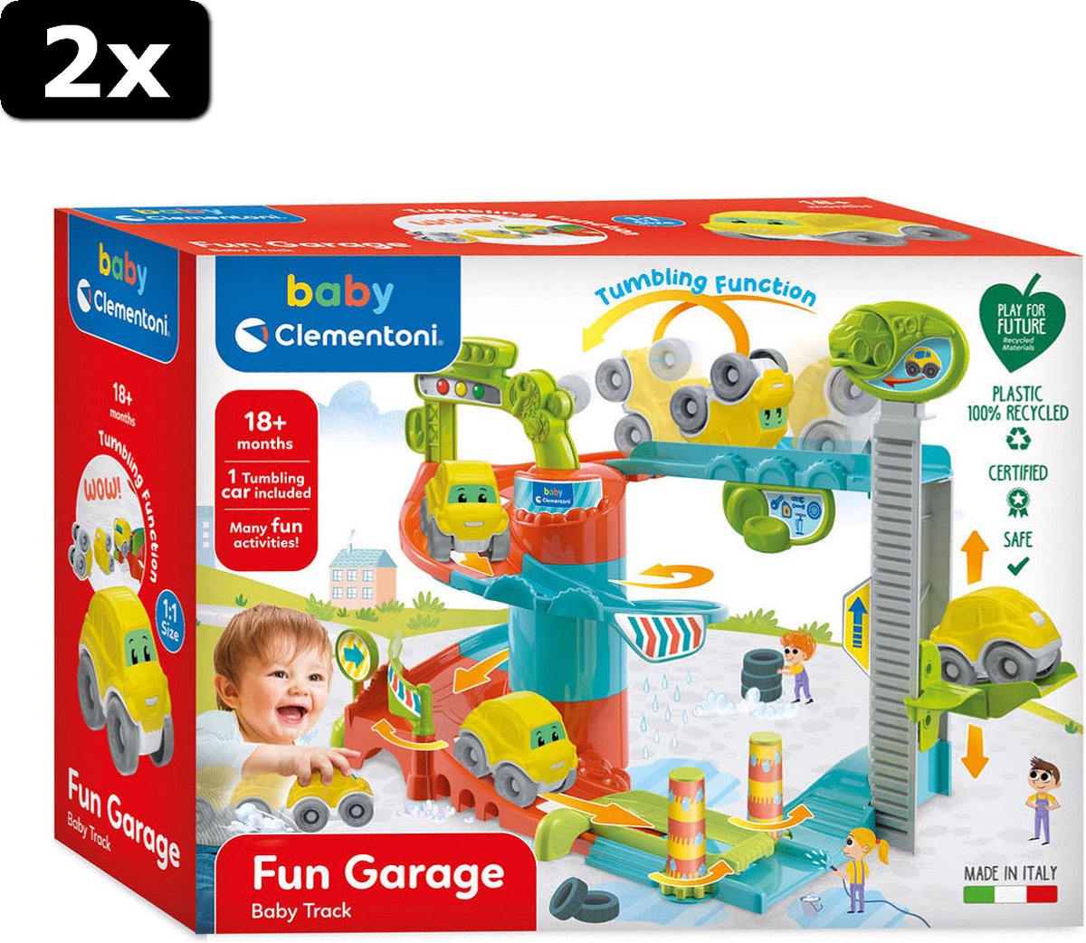 2x Clementoni Baby Fun Garage