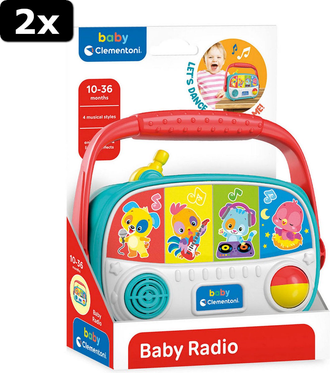 2x Clementoni Baby Radio