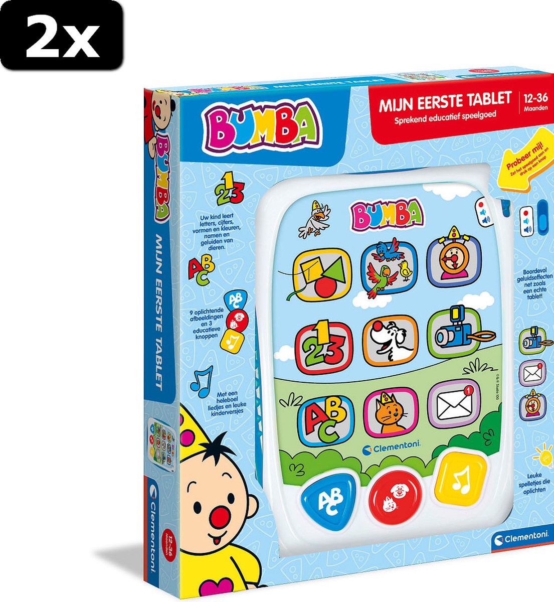 2x Clementoni Bumba ABC Tablet