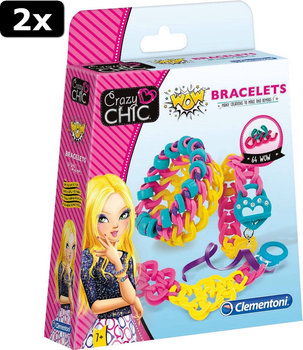 2x Clementoni Crazy Chic - En-Joy Bracelets Happiness