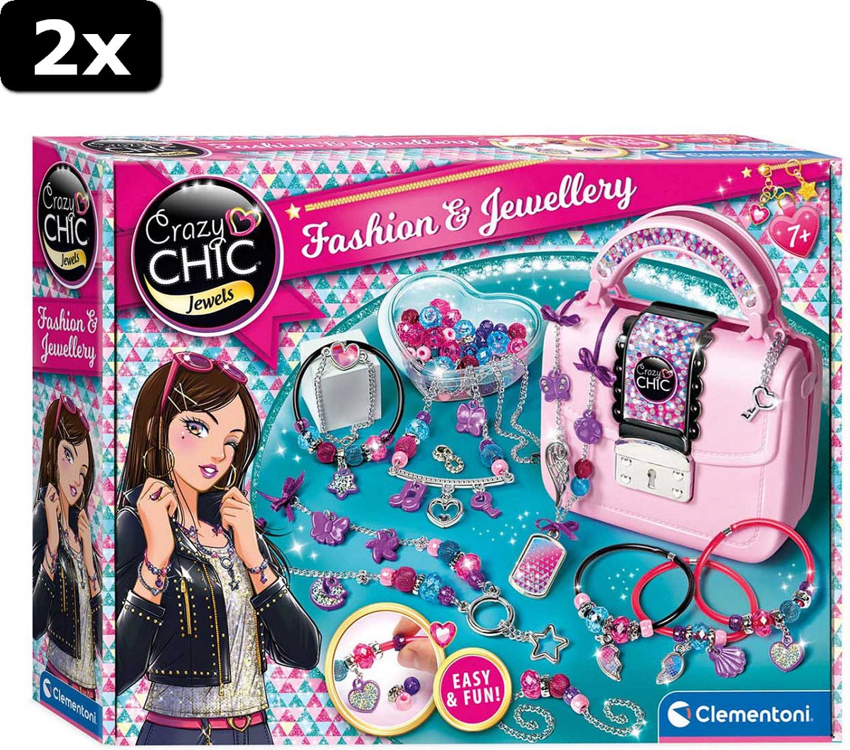 2x Clementoni Crazy Chic - Fashion  AND  Jewellery