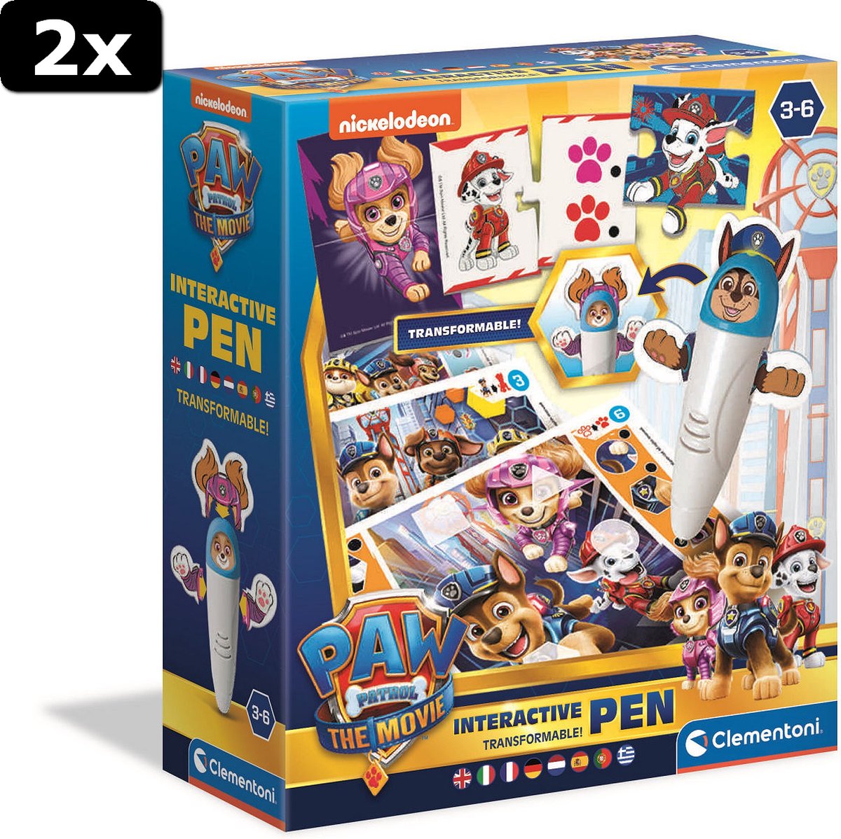 2x Clementoni Paw Patrol Interactieve Pen