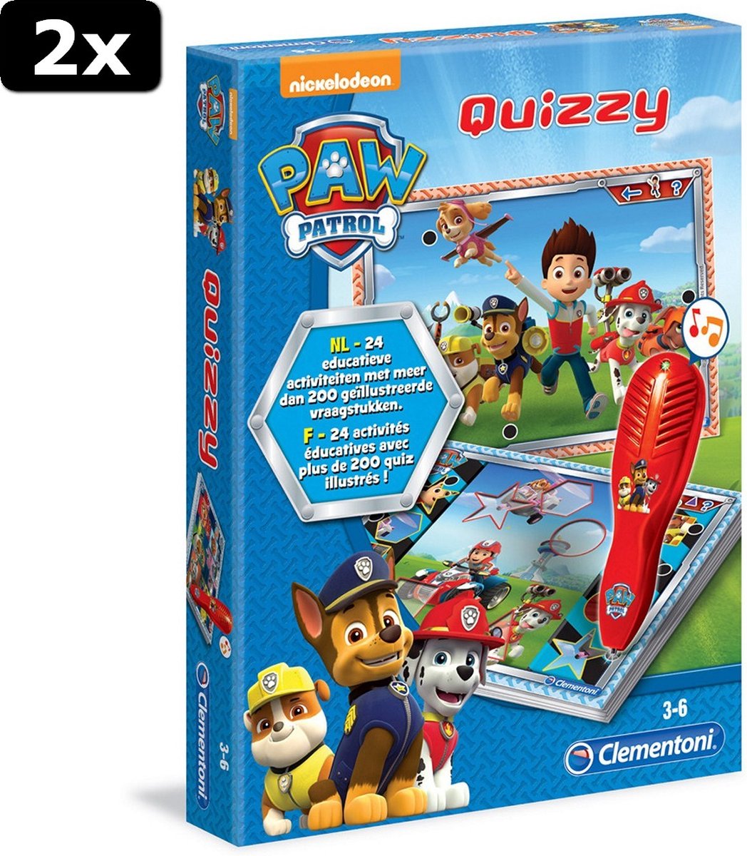 2x Clementoni Paw Patrol Quizzy