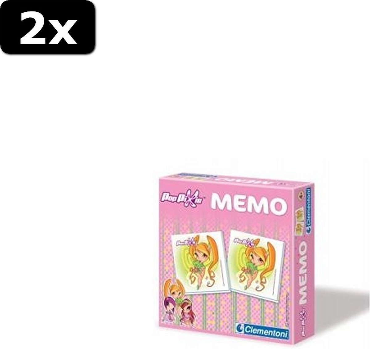 2x Clementoni Pop Pixie Memo 5x