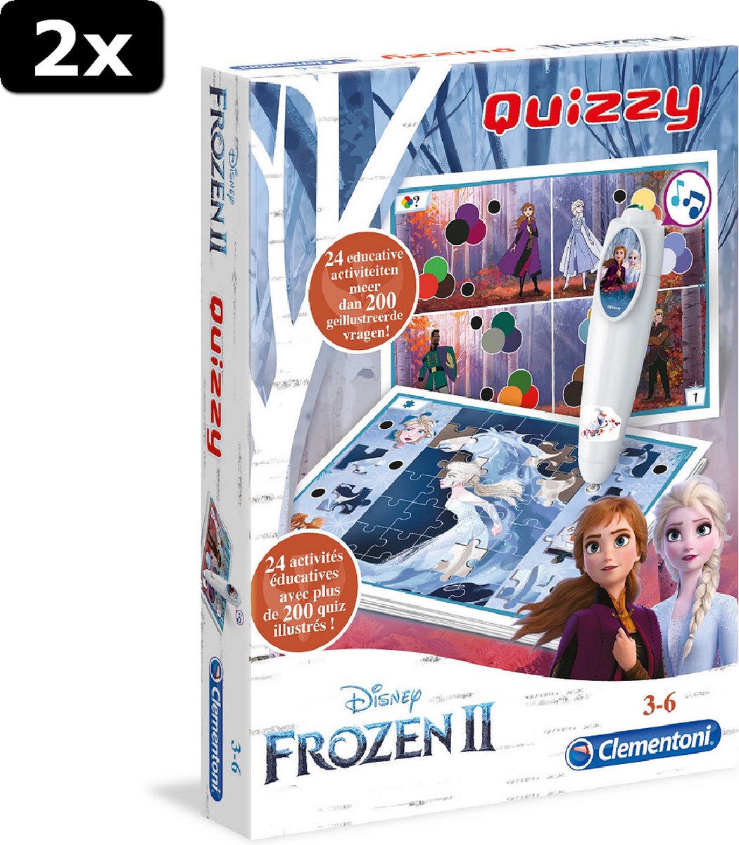 2x Clementoni Quizzy Frozen 2