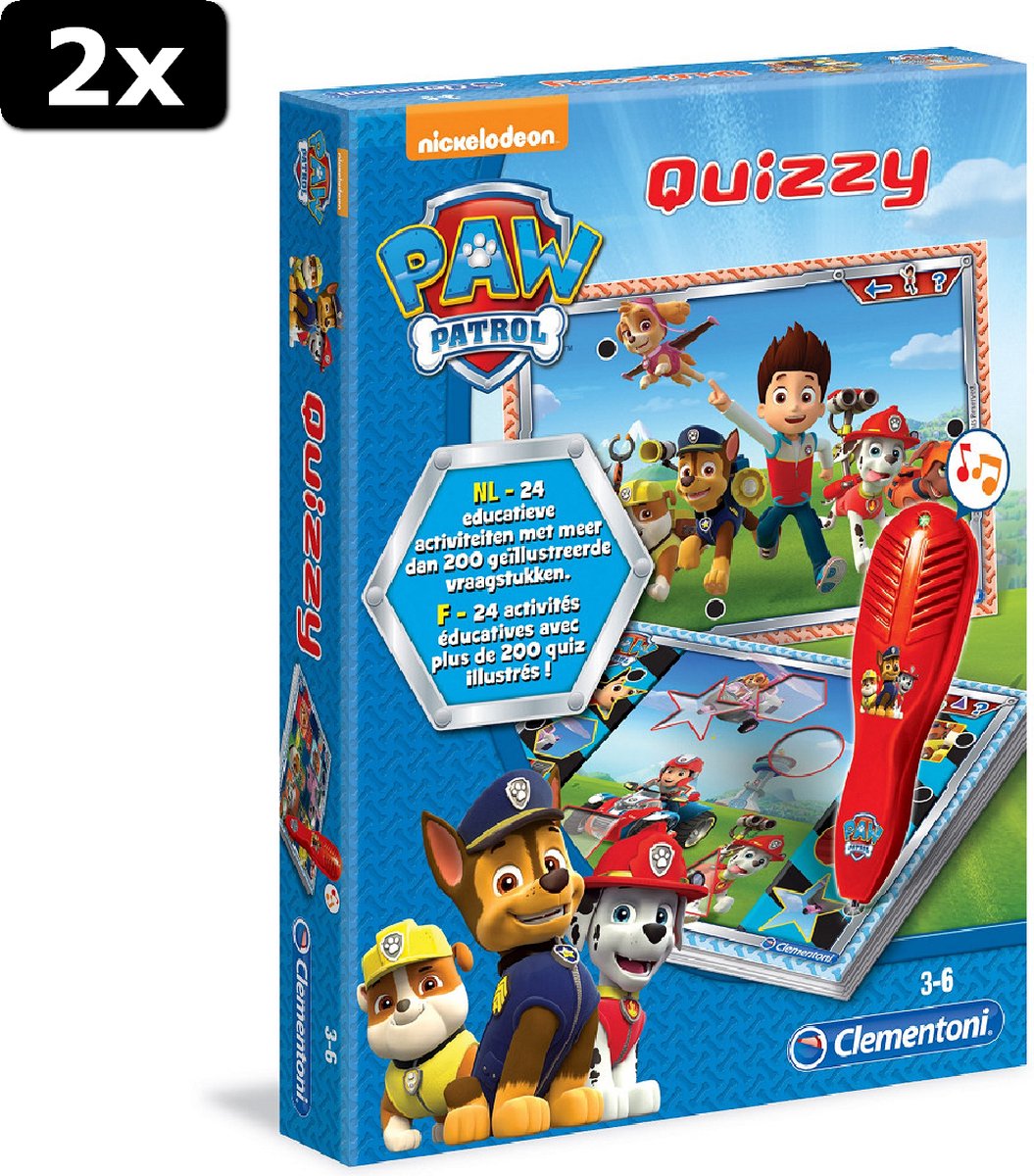 2x Clementoni Quizzy Paw Patrol