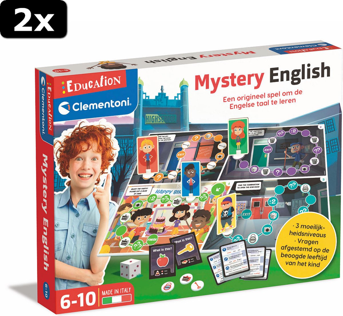 2x Clementoni Spelend Leren - Mistery English