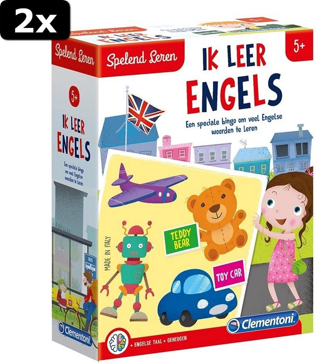 2x Clementoni Spelend Leren Ik Leer Engels