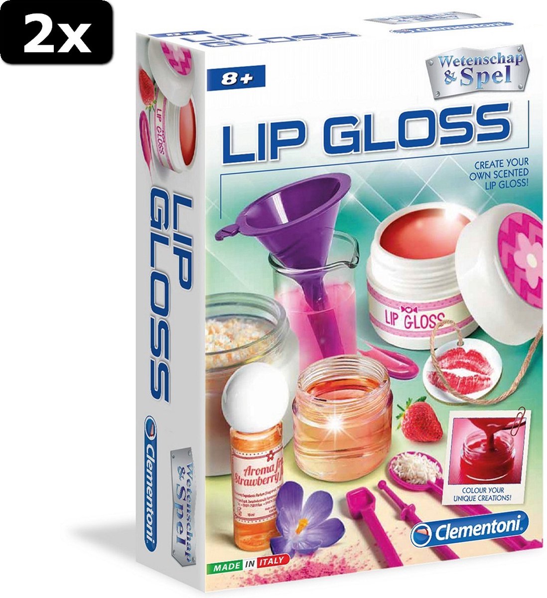 2x Clementoni Wetenschap en Spel Lip Gloss