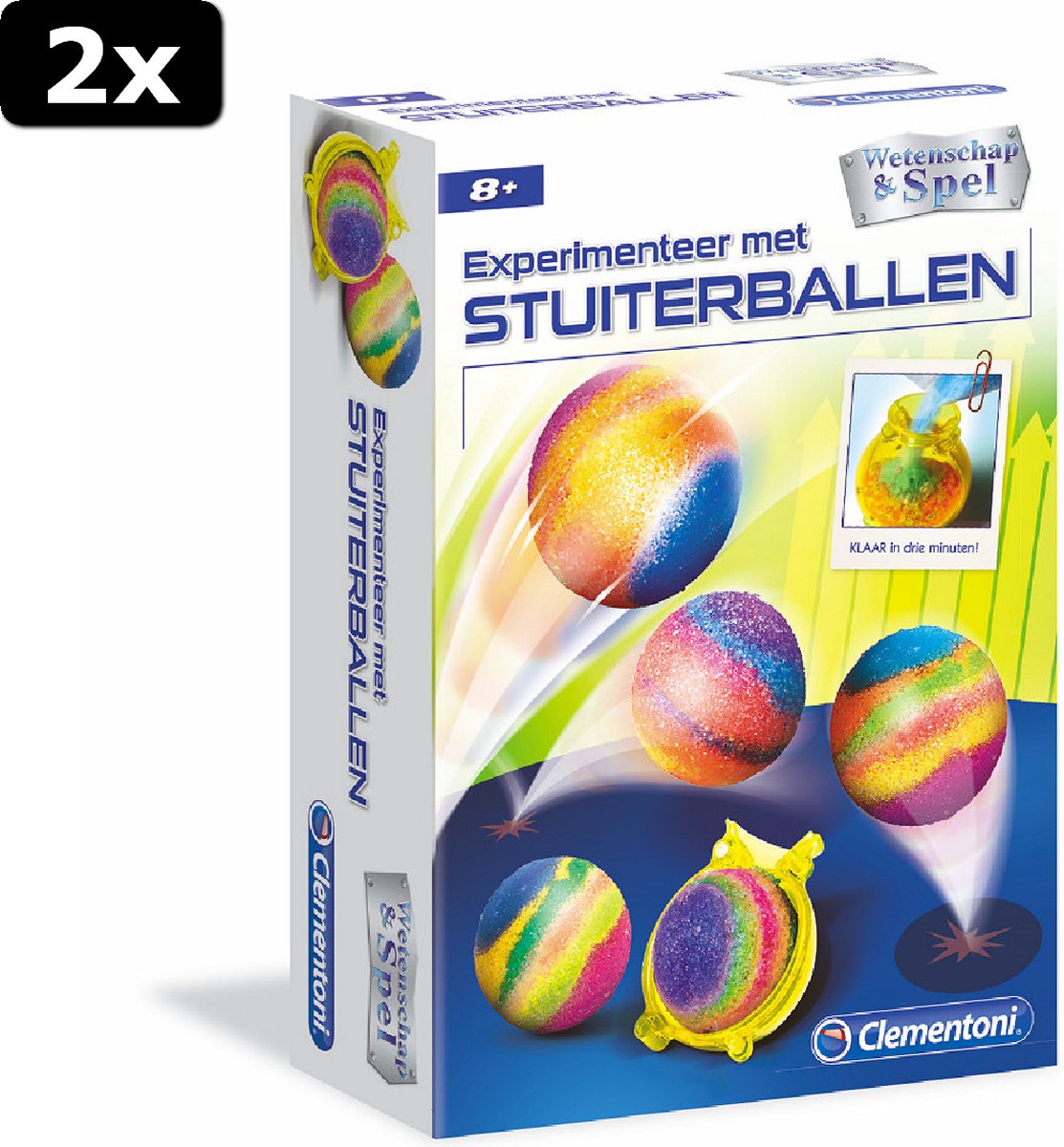 2x Clementoni Wetenschap en Spel Stuiterballen